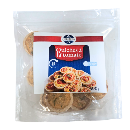 Quiche au poisson et à la tomate