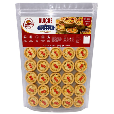 Quiche au poisson et à la tomate