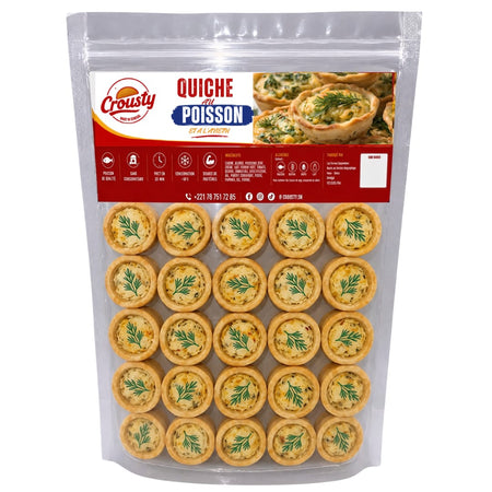 Quiche au poisson et à l'aneth